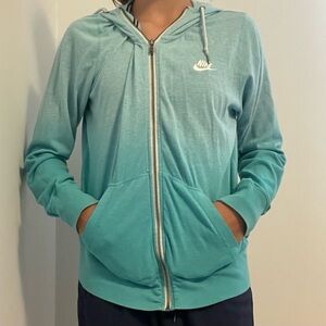 Nike teal ombré zip up